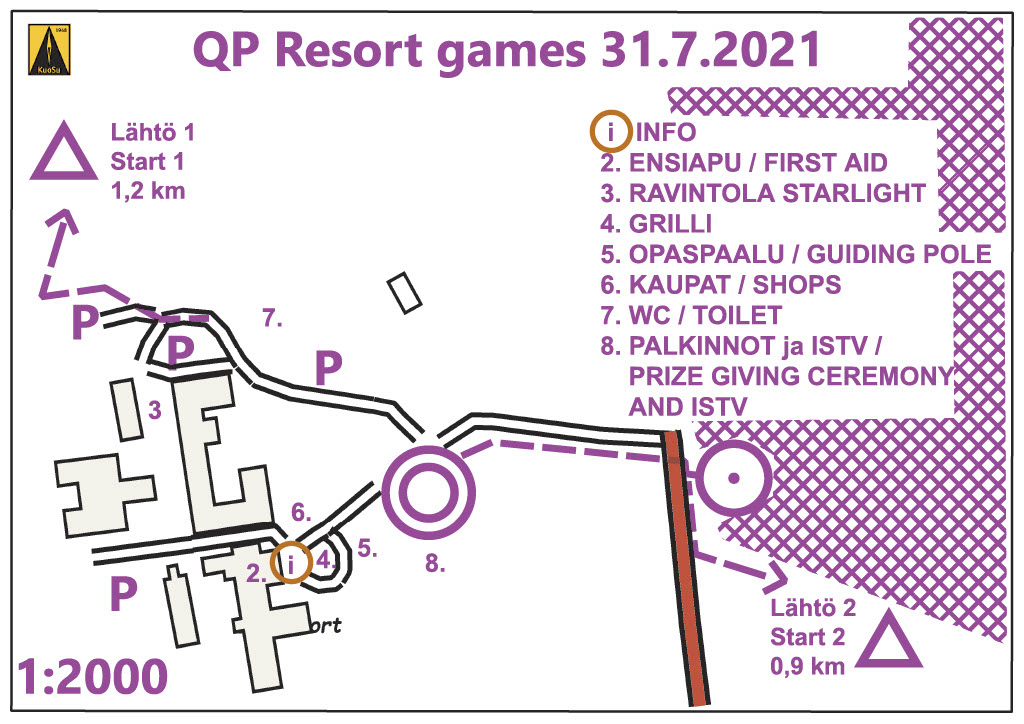 QP Resort Games  kisakeskuksen kartat | Kuopion Suunnistajat