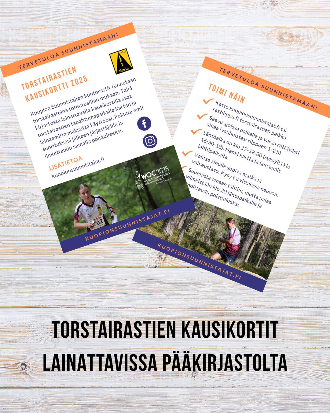 Torstairastien kausikortit lainattavissa pääkirjastolta
