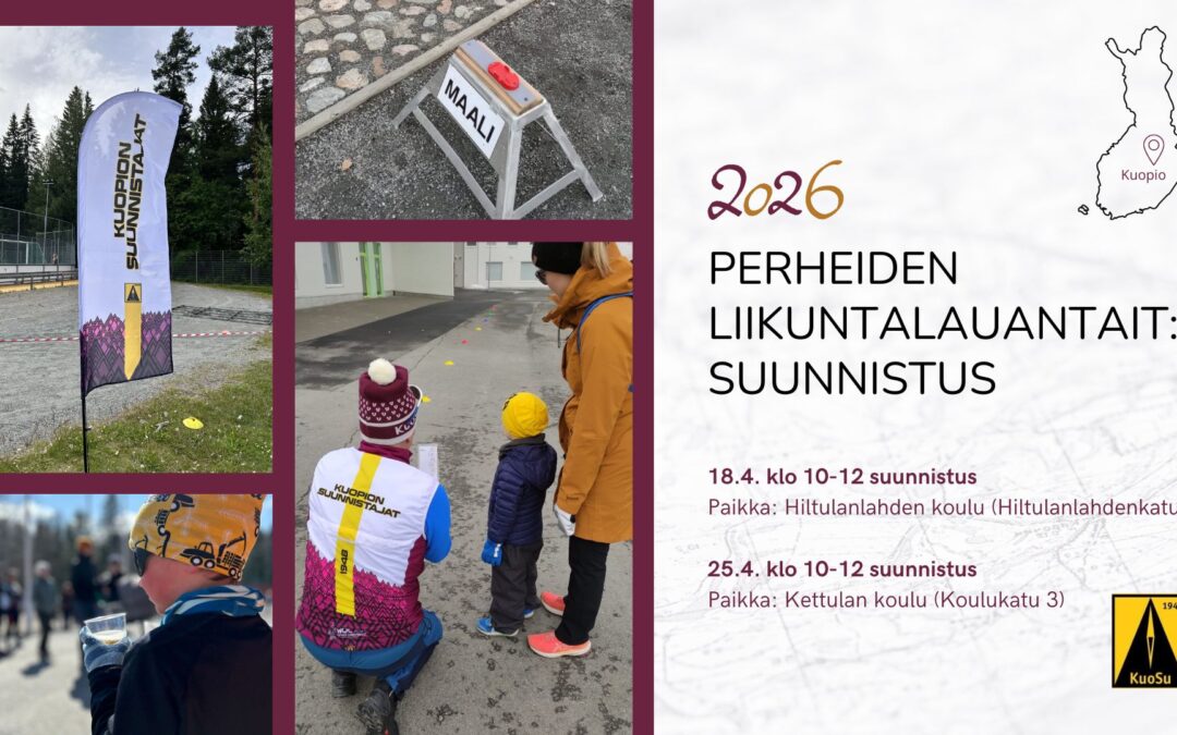 Perheiden liikuntalauantait 2026 suunnistaen
